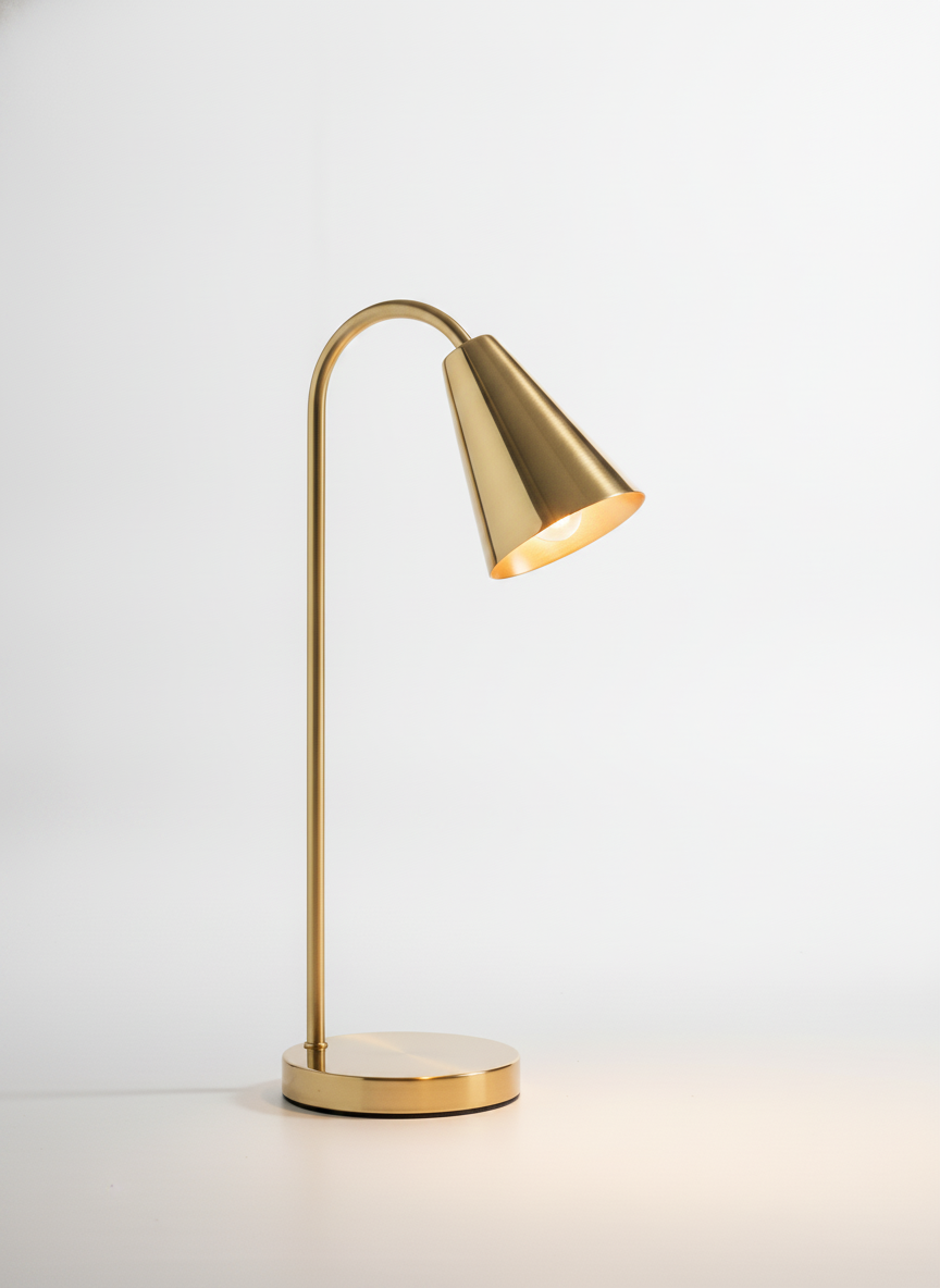 Brass Accent Desk Lamp
