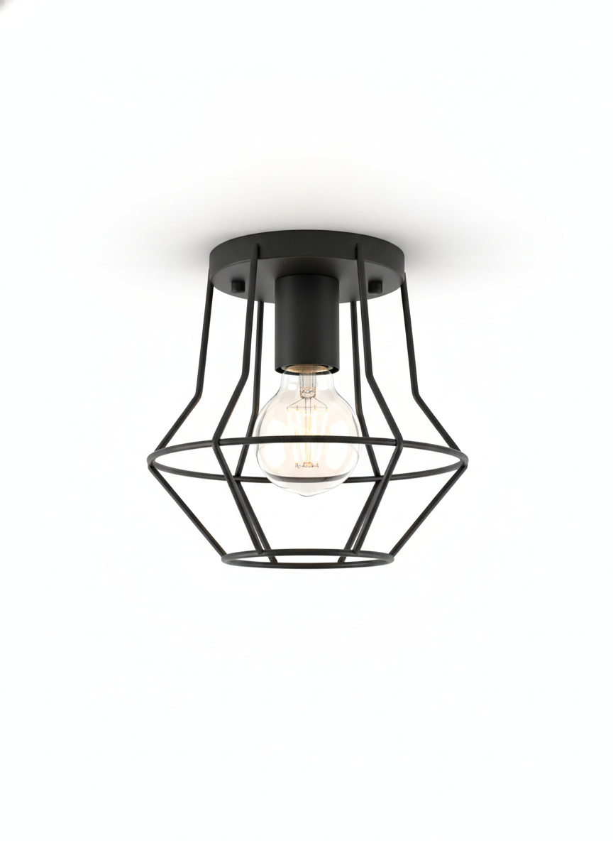 Industrial Cage Ceiling Lamp