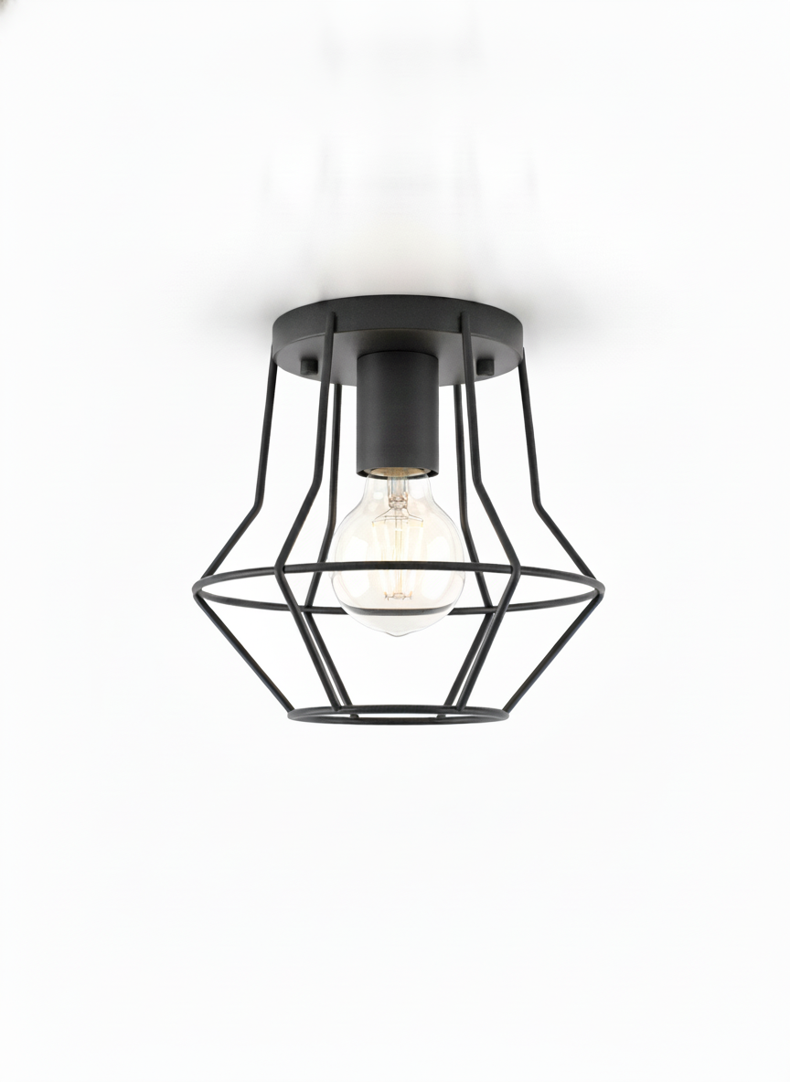 Industrial Cage Ceiling Lamp
