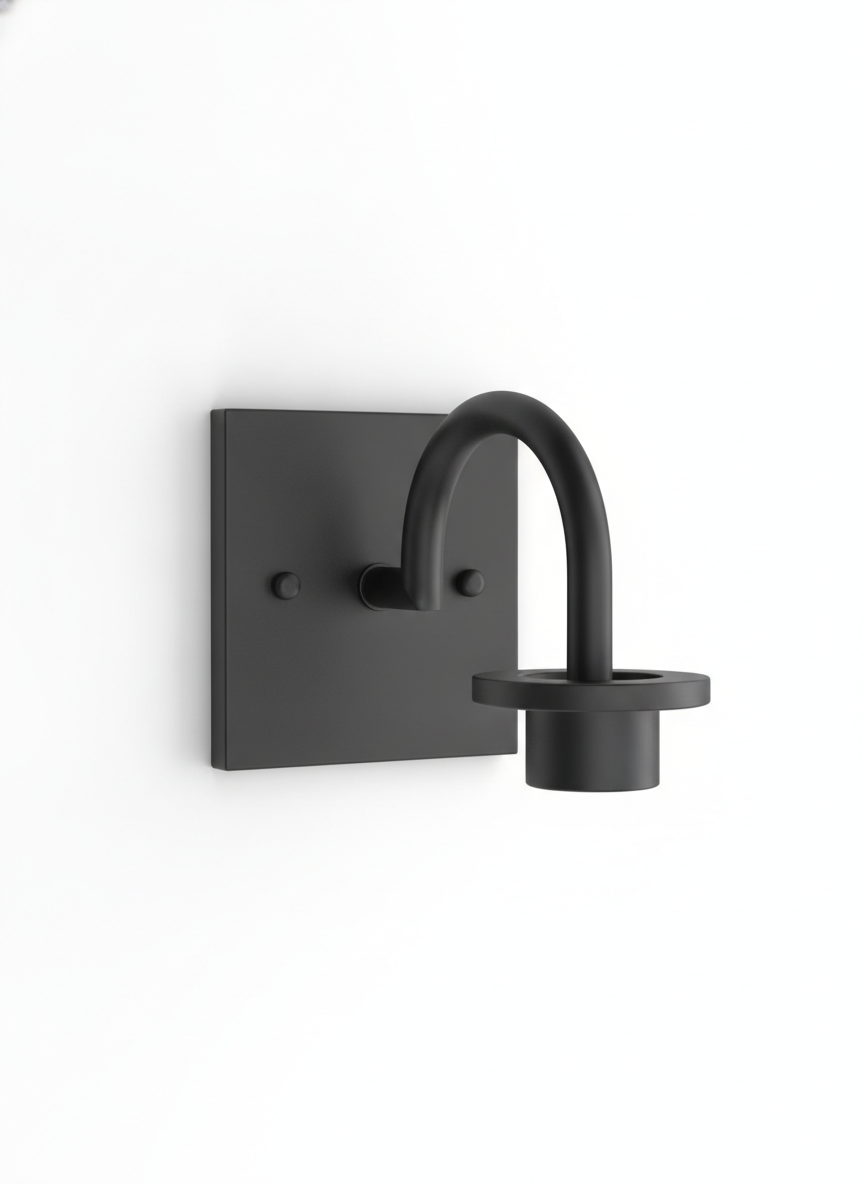 Matte Black Sconce