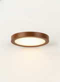 Minimalist Wood Flush Light